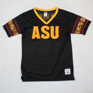 Victoria Secret PINK ASU Jersey Womens Size Large Sequin Sun Devils Football Y2K